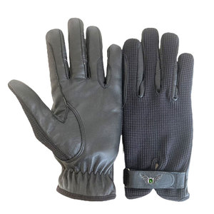 Wear Resistant Full Finger Equestrian Gloves for Men <b>Women</b> with Secure Grip Breathable Mesh <b>Back</b> Synthetic Leather Palm Gloves - Product Image 2