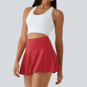 Jupe-short de tennis et de golf pour femme, taille haute très extensible, effet rafraîchissant 2-en-1, bas de sport personnalisé de haute qualité - Product Image 2