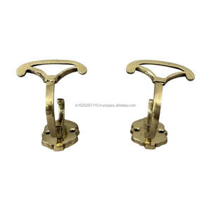 <b>Industrial</b> brass wall hooks built for strength reliability aesthetic appeal in wall mounted storage applications homes offices - Product Image 6