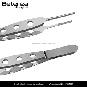 Pinzas para Tejidos Bishop-Harman de Primera Calidad, 1x2 Dientes, Acero Inoxidable, Instrumentos Oftálmicos para Microcirugía - Product Image 5