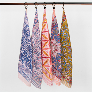 Pañuelos de Lujo 100% Algodón para Mujer, Estampado Bohemio, Bandana Retro, Artesanía, Ecológicos, Reutilizables, Cubre Rostro - Product Image 1