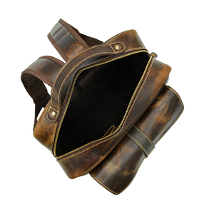 Hot-Selling Wholesale Genuine <b>Leather</b> <b>Large</b> Capacity Trendy <b>Backpack</b> Bag for Travel - Product Image 4