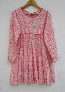 Mini vestido Maxi estilo gitano con aspecto geométrico de verano para mujer, minivestido con escote redondo y borla en la espalda - Product Image 5