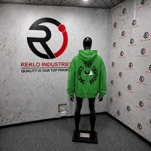 Sudadera con capucha verde para hombre, con cremallera, de forro polar, estilo casual urbano, con estampado frontal, diseño con bolsillos, corte holgado, para invierno, 100% algodón - Product Image 4