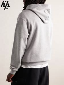 เสื้อฮู้ดดี้โอเวอร์ไซส์ทรงครอปคุณภาพสูงสำหรับทุกเพศ สไตล์ฤดูหนาว สีพื้น พิมพ์ลาย  แบบสวมหัว มีฮู้ด  รับสกรีนโลโก้ สไตล์ผู้ชาย - Product Image 2