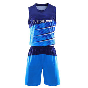 Ensemble de maillot de basket-ball pour homme à prix avantageux, débardeur sans manches avec short, design rayé sublimé, vêtements de sport respirants - Product Image 2