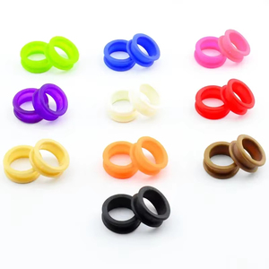Anneaux de doigt en silicone de haute qualité pour ciseaux de barbier, 10 pièces, accessoires universels pour ciseaux, inserts pour poignée de ciseaux de coiffure - Product Image 3
