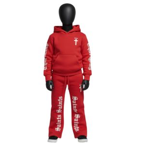 Nouveauté 2026 : Survêtements empilables pour enfants – Personnalisez votre marque – Vêtements pour enfants en molleton de coton – Ensemble sweat à capuche et pantalon long pour l'hiver - Product Image 3