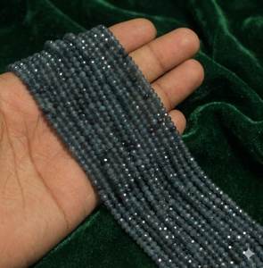 ลูกปัดหินทรง Zed Cut ขนาด 3x4 มม. สีเขียวอมฟ้า สำหรับทำเครื่องประดับ DIY สร้อยข้อมือ สร้อยคอ ต่างหู - Product Image 2