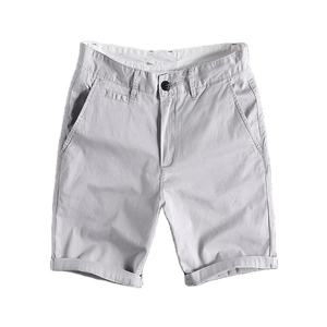 2025 été hommes kaki Shorts usine en gros personnalisé taille moyenne Shorts décontractés Anti-rides non tissé méthode de tissage - Product Image 4