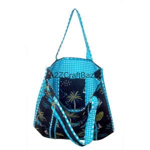 Premium Eco-friendly Durable Striped 100% Cotton Large Tote <b>Bag</b> with Long Shoulder Strap No Closure Soft and Custom - Product Image 6