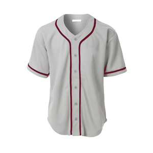 Camiseta de Béisbol Personalizada para Hombre, Camisetas de Béisbol con Botones, Diseños Personalizados para Camisetas de Béisbol al por Mayor para Hombre - Product Image 5