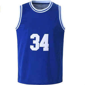 Camiseta de Baloncesto Profesional al Por Mayor, Diseño Nuevo y Moderno, Estampado en Contraste, Transpirable - Product Image 1