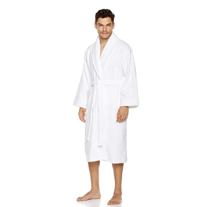 Peignoir Kimono Léger et Respirant en Flanelle Absorbante pour Homme, Idéal pour l'Été, Vêtement de Nuit de Luxe en Tissu Gaufré - Product Image 2