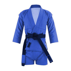 Veste de compétition Sambo de haute qualité, durable, en polyester et coton extensible, légère, séchage rapide, uniforme d'arts martiaux, vente en gros - Product Image 5