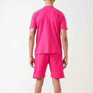 Basic Design Hot Weather Half Sleeved Men Summer T Shirt and Shorts Set Pakistan Two Piece Best Selling Short Set for Men - Product Image 4