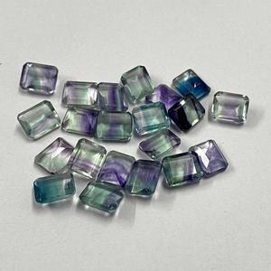 AAA Grade Certified 5x7mm Multi Fluorite Octagon Faceted Cut Loose Gemstone Calibrated Healing Crystal for Jewelry Making - Product Image 4