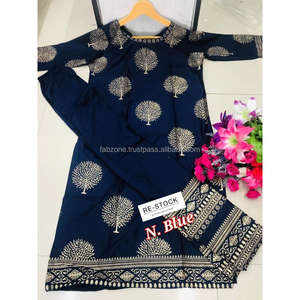 Fabzone ชุดเสื้อผ้า kurti plazo ใหม่ - Product Image 1