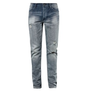 High Quality Mens Slim Ripped <b>Denim</b> 100% Cotton <b>Stretch</b> <b>Denim</b> Jeans Enzyme Wash Casual Summer Knitted OEM Service Casual Leisure - Product Image 3