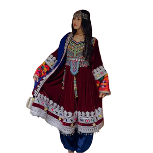 Vestidos de Mujer Estilo Afgano, Novedades 2026, Bordados a Mano con Borlas, Tallas Personalizadas, Vestido Afgano para Mujeres Adultas - Product Image 1