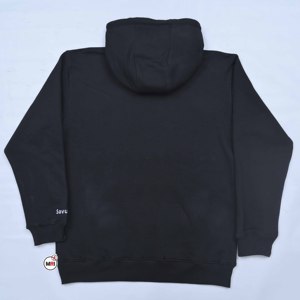 Sudadera con capucha negra para hombre, de algodón, informal, con bolsillo frontal y estampado de signo de interrogación, para otoño, corte regular, la más vendida. - Product Image 2