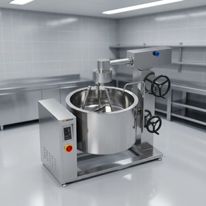Chaudière à vapeur rotative à induction Amicook 380V/440V, modèle polyvalent avec contrôle de température de cuisson, approuvé par les chefs, idéal pour faire mijoter le poisson. - Product Image 1