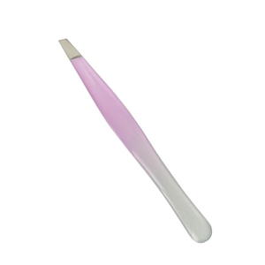 Pince à épiler professionnelle en acier inoxydable, design haut de gamme 2026, mini, personnalisée, durable, à pointe incurvée pour cils et sourcils - Product Image 6