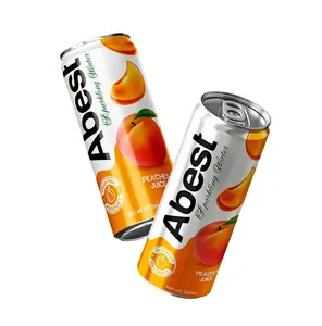 Abest Sparkling Water Soft Drink with Flavor Apple Lychee Peaches from AB Vietnam