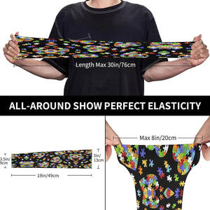 Manguitos Deportivos Unisex con Estampado Suave, de Secado Rápido, Transpirables, con Protección UV, Elásticos, con Estampado por Sublimación, para Ciclismo - Product Image 4