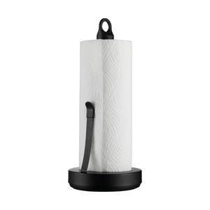 Porte-serviettes en papier doré minimaliste moderne en acier inoxydable avec base, support de comptoir en métal de qualité supérieure pour rouleaux de cuisine - Product Image 4