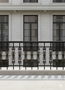 BM-0102 50kg Modern Grey Heavy Duty Cast Iron Frameless Balcony Grill Water/Rust Resistant 5-Year Warranty Highly Polished OE... - Product Image 2