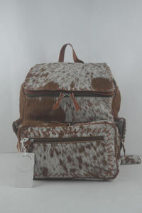 Mochila de Piel Genuina Premium con Cierre, para Viajes, Portátil, Escuela, Multifuncional, Gran Capacidad, Unisex HNBP-0041 - Product Image 4