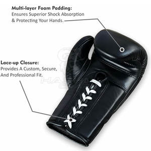 Equipo de Entrenamiento Atlético Premium, Guantes de Sparring con Cordones, Acolchado Suave, Forro Transpirable para Luchadores y Atletas - Product Image 6