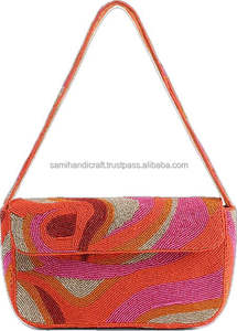 กระเป๋าถือปักลายลูกปัดพร้อมซิปสำหรับงานปาร์ตี้และของขวัญ - Product Image 3