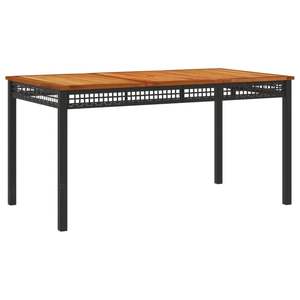 Conjunto de Comedor de Jardín de Ratán PE Negro con Fundas Extraíbles - Product Image 6