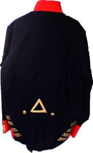 Red <b>Black</b> Historical Style <b>Men</b> Jacket Decorative Button Reproduction Royal Artillery Tunic C 1812 <b>Coats</b> - Product Image 3