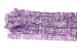 Cuentas lisas de amatista brasileña, forma cuadrada suave, 4-5mm, 16 pulgadas, piedras preciosas naturales para la fabricación de joyas, venta al por mayor - Product Image 3