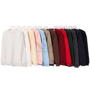 Comfortable Men's Everyday <b>Crewneck</b> 100% Cotton Fleece Solid Soft and Durable for Winter Embroidered Relaxed Days - Product Image 2
