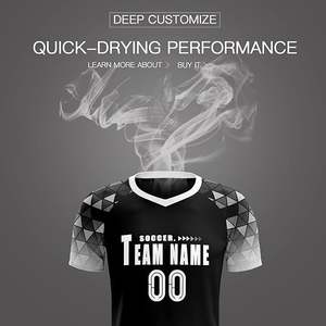 ชุดฟุตบอลชายคุณภาพดีที่สุดสำหรับผู้ใหญ่ ออกแบบได้ตามต้องการ ผลิตแบบ OEM ตัดเย็บด้วยระบบอัตโนมัติ ระบายอากาศได้ดี เหมาะสำหรับฤดูร้อน ผลิตจากโพลีเอสเตอร์ 100% คุณภาพพรีเมียม - Product Image 4