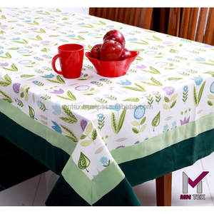 Couverture de table en forme de rectangle en coton teint en fil imprimé tissé lavable pour les événements d'hôtel de restaurant à la maison - Product Image 2