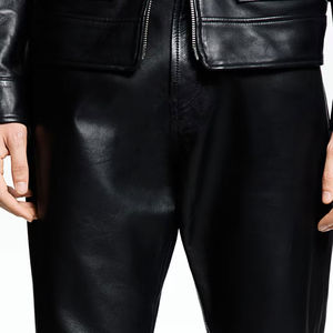 Service OEM de logo et d'impression, pantalons en cuir respirants pour hommes de bonne qualité, prix de gros, pantalons pour hommes de la meilleure qualité - Product Image 6