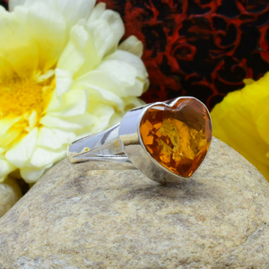 Heart Shape Citrine Topaz <b>Ring</b> 925 Sterling Silver Gemstone <b>Ring</b> Handmade Jewelry Women <b>Statement</b> <b>Ring</b> - Product Image 2
