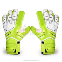 Gants de gardien de but en cuir PU pour adultes et enfants, respirants, imperméables, protection des doigts, épaissis, pour l'extérieur