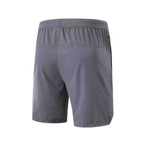 Pantaloncini da uomo leggeri per palestra e corsa, con logo frontale, ad asciugatura rapida, traspiranti, in Spandex/Poliestere, con coulisse in vita e tasca con cerniera - Product Image 4