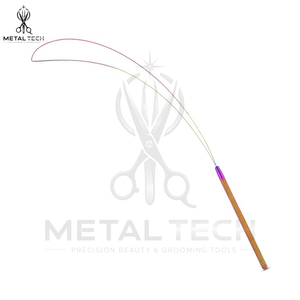 Rainbow Color Hair Extension Loop <b>Needle</b> Micro Links Beads <b>Threader</b> Flexible Wire Pulling Hook Stylist Hairdressing Tool Set - Product Image 2