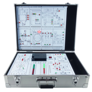 Boîte <span class=keywords><strong>de</strong></span> formation PLC portable pour contrôleur <span class=keywords><strong>logique</strong></span> programmable, équipement éducatif pour l'expérimentation et le test en laboratoire scolaire - Product Image 1