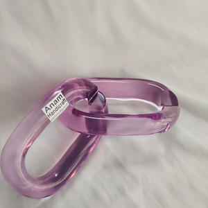 Décorations murales en chaîne acrylique modernes personnalisées, ornements en résine modernes faits à la main, suspendus pour la décoration intérieure, prêts pour le festival Diwali - Product Image 2