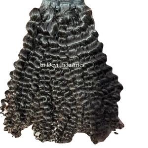 Genius Weft 12A Extensions indiennes non transformées, à cuticule alignée, cheveux indiens bruts Deep Wave de haute qualité, cheveux humains - Product Image 1