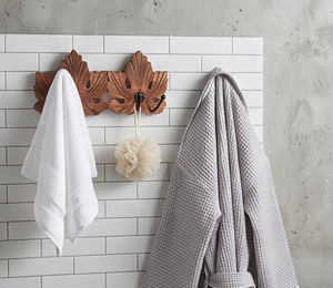 Premium Wooden Leaf Shape Wall <b>Hook</b> With Metal <b>Hooks</b> Handmade Rustic Design For Clothing Storage Stylish Home Decor - Product Image 5