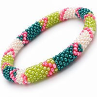 Bracelets en perles de verre japonais tissés à la main et personnalisables Ahana, bracelets en crochet perlés pour femmes et unisexe, parfaits pour les fêtes